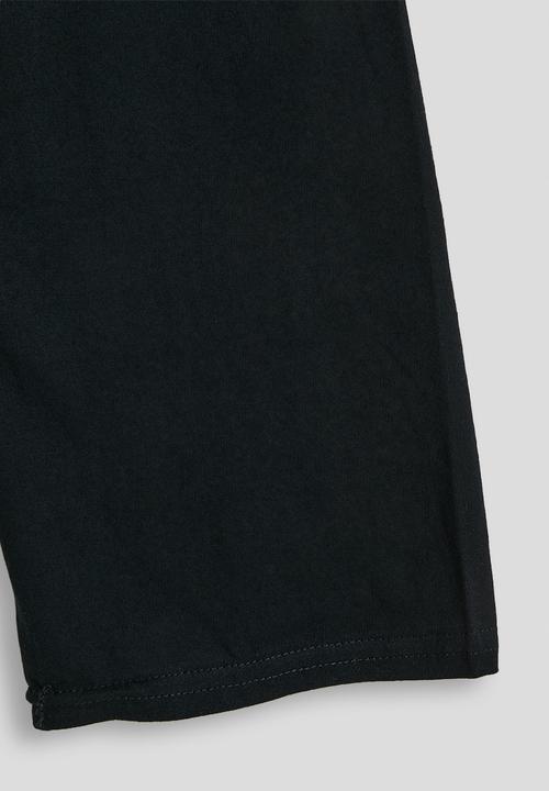 Pop Candy - Plain wide leg pj pants - black