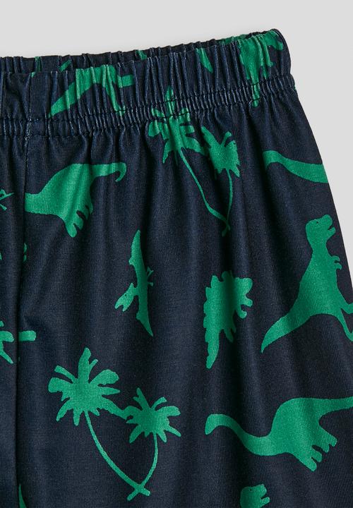 Pop Candy - Placement print and aop pj set - navy