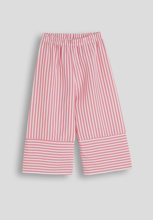 Pop Candy - Peplum camisole with banded hem pants - pink stripe