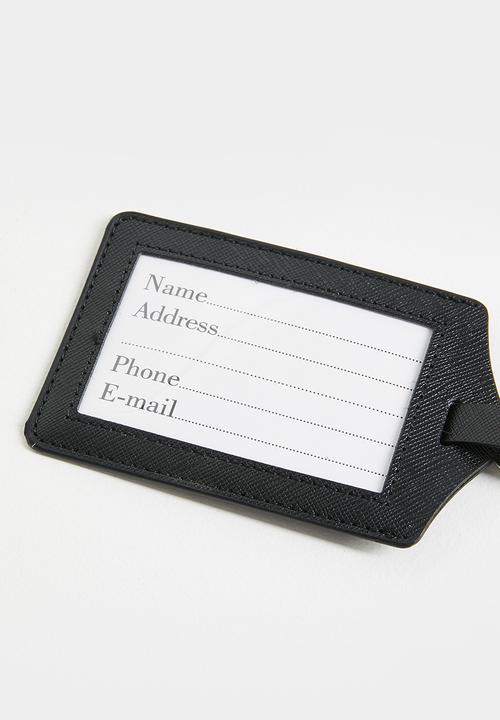 Pop Candy - Passport cover and luggage tag set - black