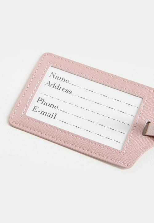 Pop Candy - Passport cover and luggage tag set - dusty pink