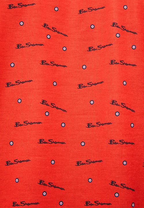 Ben Sherman - Ben Tar AOP Polo  - Red