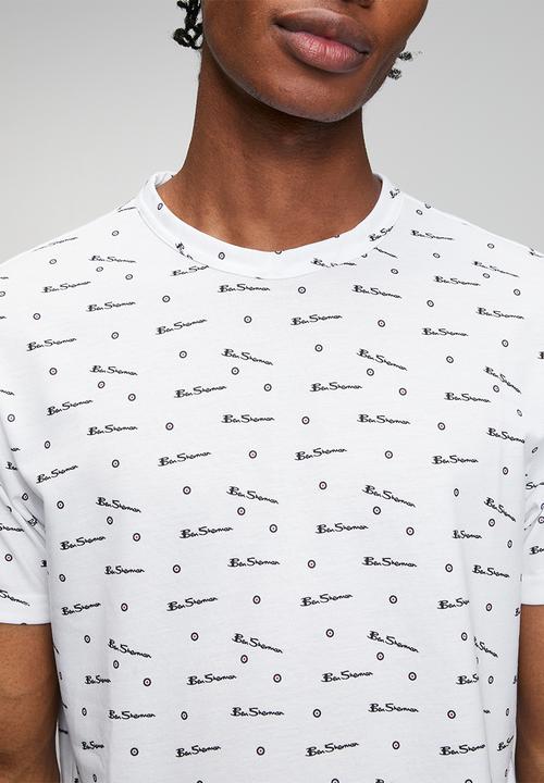 Ben Sherman - Ben Tar AOP Tee Shirt - White