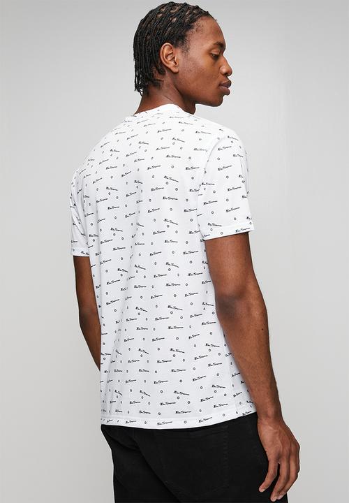 Ben Sherman - Ben Tar AOP Tee Shirt - White