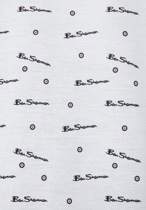 Ben Sherman - Ben Tar AOP Tee Shirt - White
