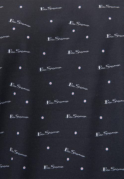Ben Sherman - Ben Tar AOP Polo  - Black