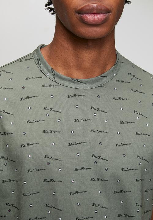 Ben Sherman - Ben Tar AOP Tee Shirt - Olive