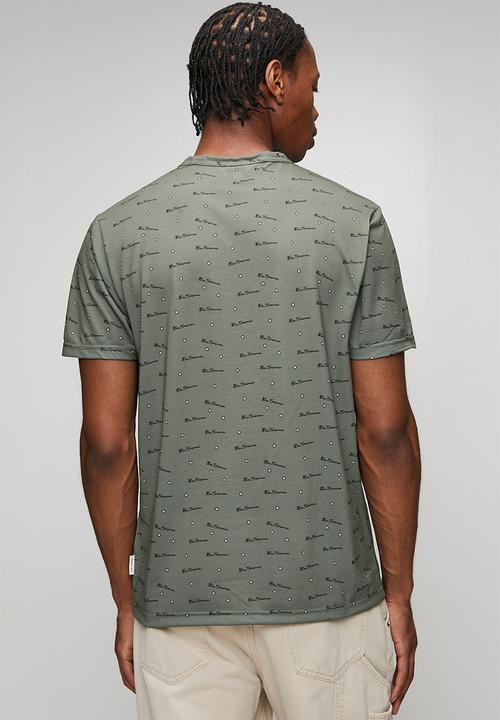 Ben Sherman - Ben Tar AOP Tee Shirt - Olive