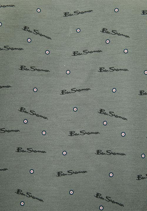 Ben Sherman - Ben Tar AOP Tee Shirt - Olive