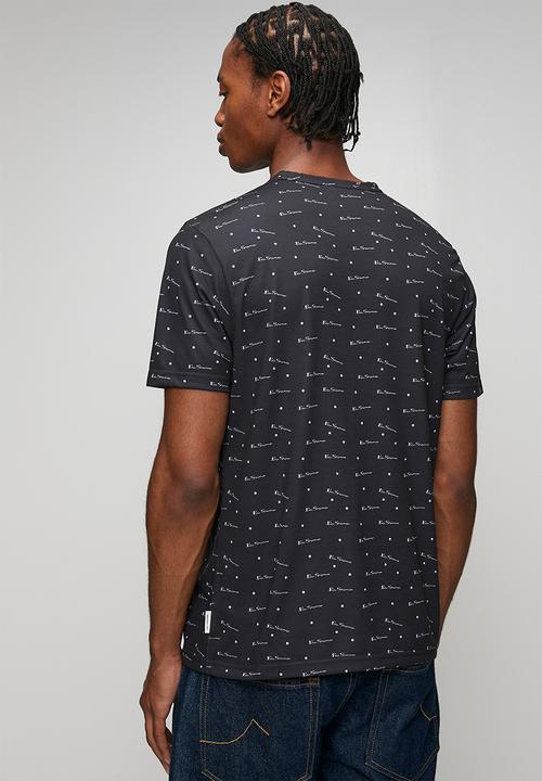Ben Sherman - Ben Tar AOP Tee Shirt - Black