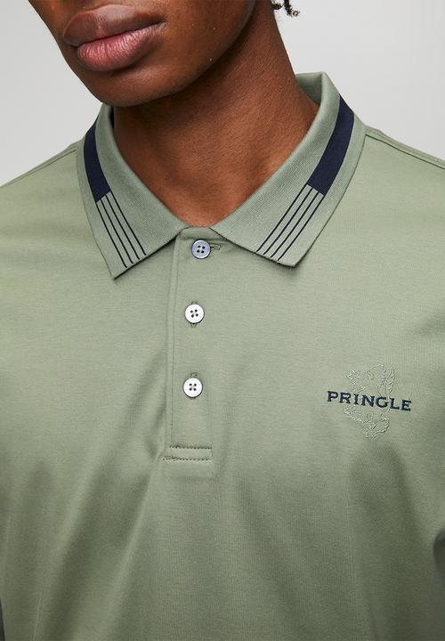 Pringle of Scotland - Johnny Long Sleeve Golfer - Green