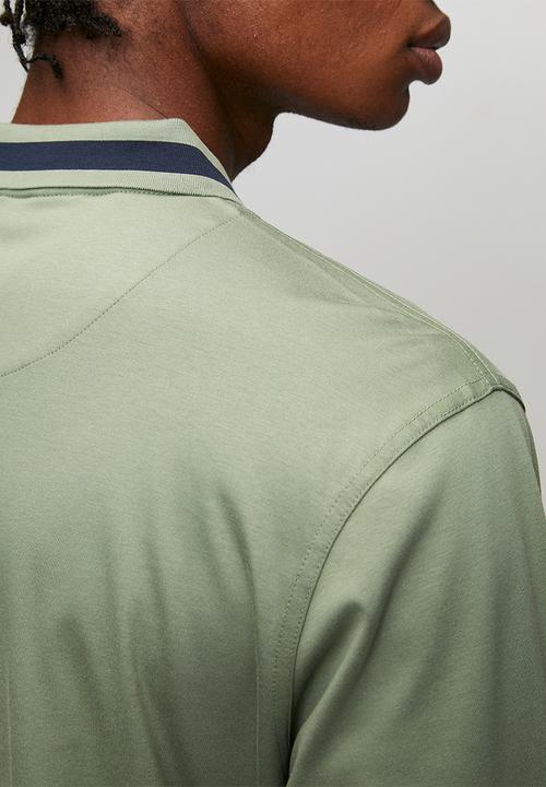Pringle of Scotland - Johnny Long Sleeve Golfer - Green