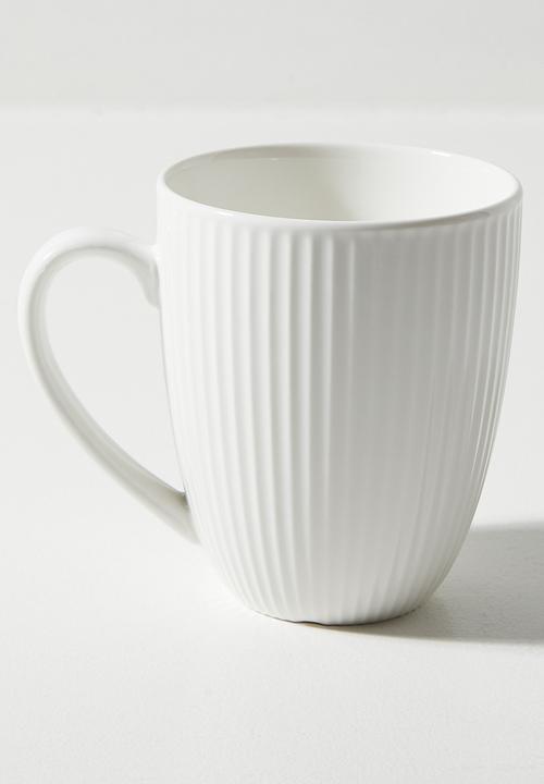 Excellent Houseware - Sia porcelain mug set of 4 - White