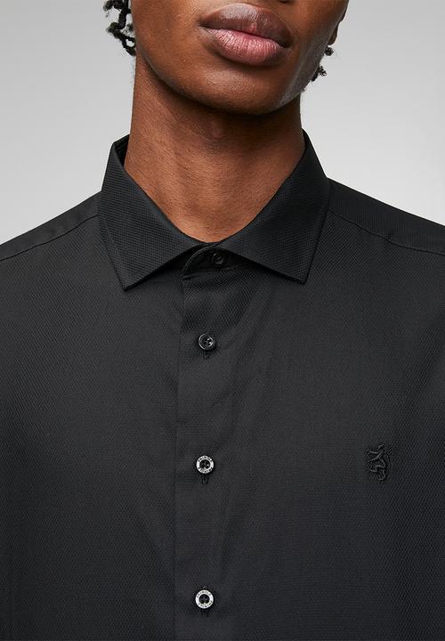 Pringle of Scotland - Tim Long Sleeve Tailored Shirt - Black