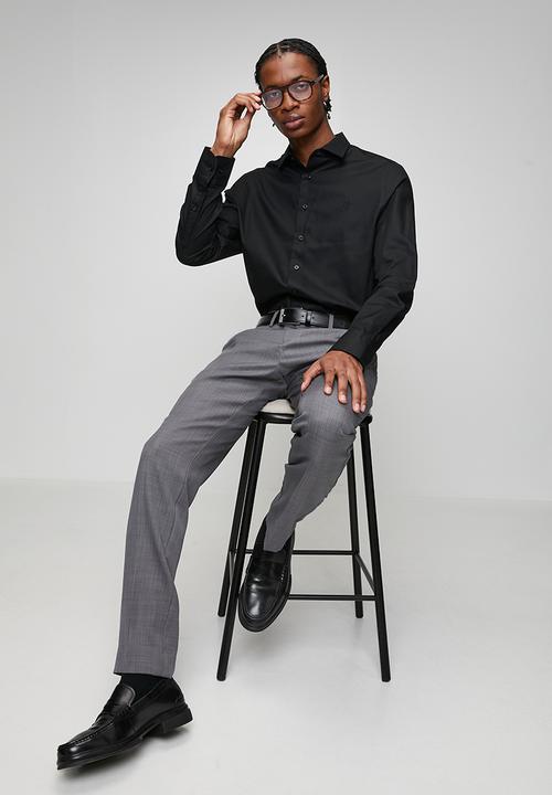 Pringle of Scotland - Tim Long Sleeve Tailored Shirt - Black