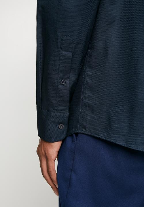 Pringle of Scotland - Tim Long Sleeve Tailored Shirt - Navy