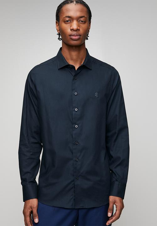Pringle of Scotland - Tim Long Sleeve Tailored Shirt - Navy