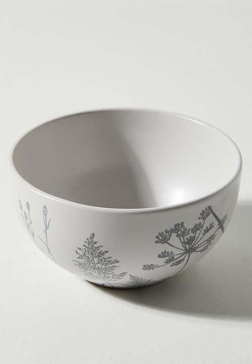 Excellent Houseware - Flora bowl set of 4 - Grey