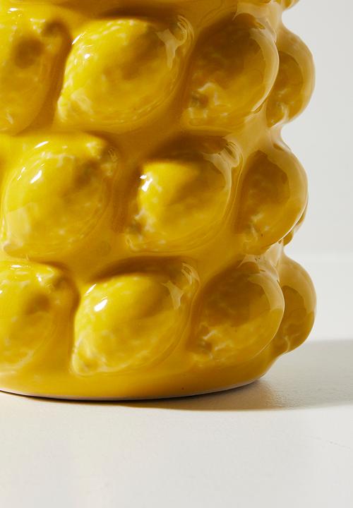 H&S - Lemons vase - Yellow