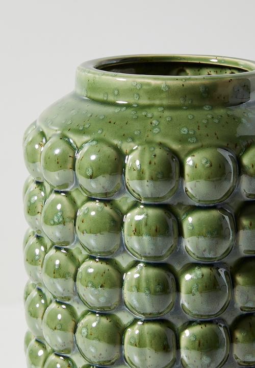 H&S - Bobble ceramic vase - Olive