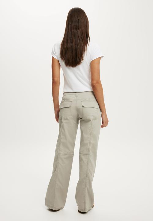 Cotton On - Lexi low rise utility pant - frosted slate 