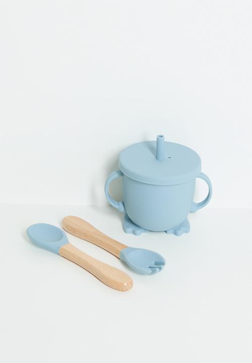 Pop Candy - Silicone baby tableware - blue
