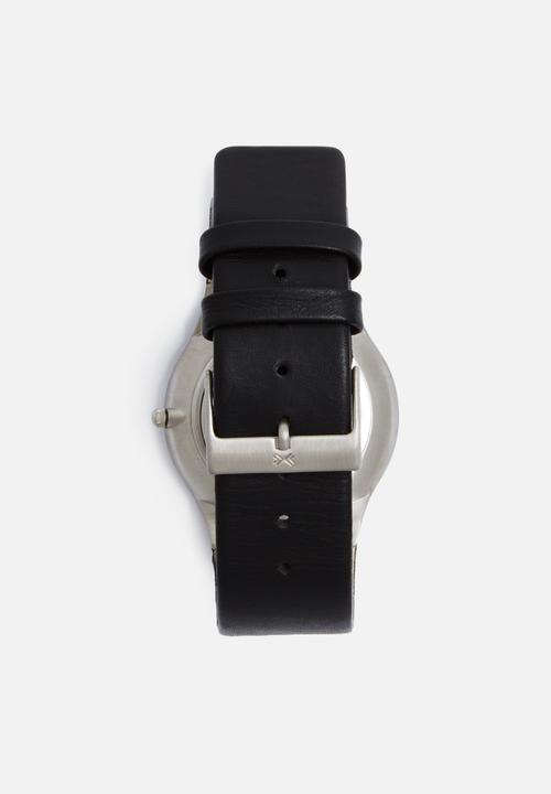 Skagen - Grenen  leather watch - black