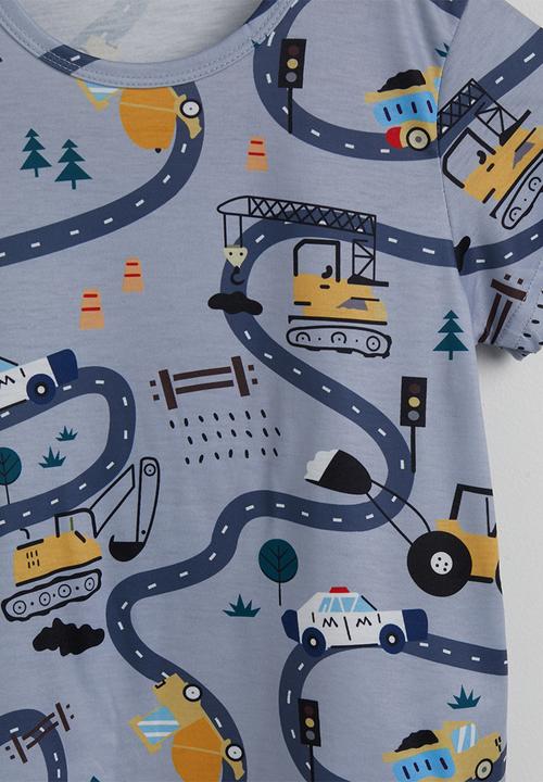 Pop Candy - Short pj set - grey/roadmap