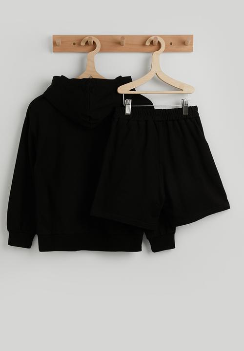 Pop Candy - Hoodie with sweatshorts - black