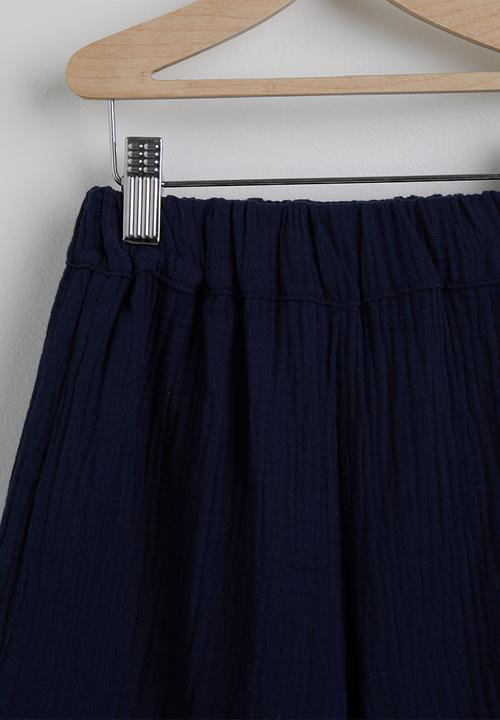 Pop Candy - Cropped shirt and shorts - navy