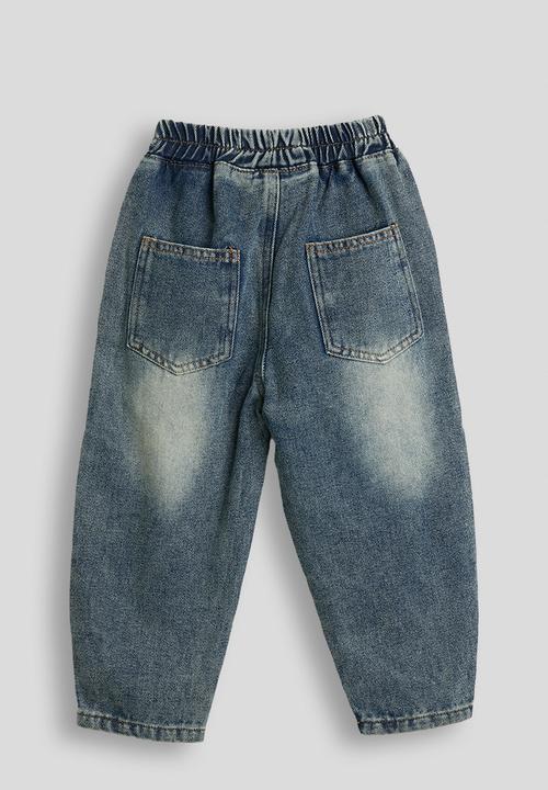 Pop Candy - Panelled stone wash jeans - blue