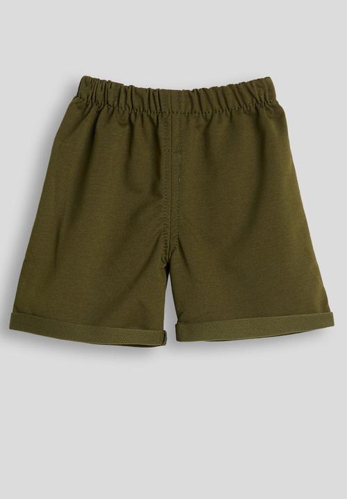 Pop Candy - Rolled cuff shorts - dark olive