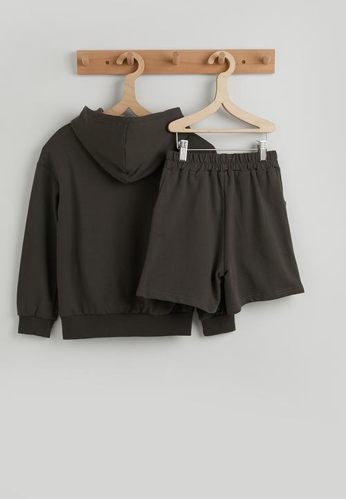 Pop Candy - Hoodie with sweatshorts - dark grey