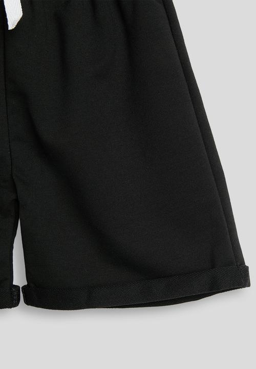 Pop Candy - Rolled cuff shorts - black