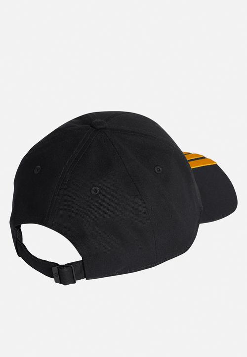 adidas Performance - Baseball 3 stripe cap nl - black/collegiate gold