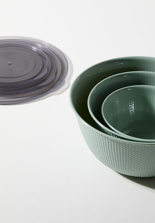 Excellent Houseware - Lope food storage set of 3 - Sage