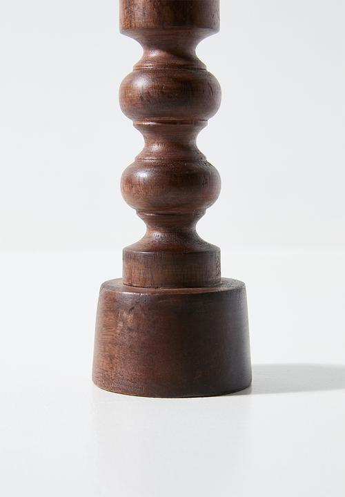 H&S - Indie wooden candle holder - Natural
