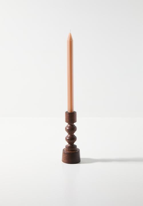 H&S - Indie wooden candle holder - Natural