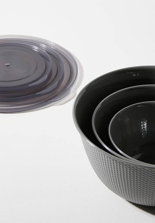Excellent Houseware - Lope food storage set of 3 - Grey