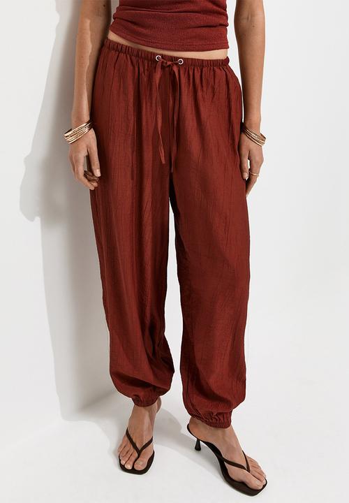 New Look - Kendall crinkle balloon trouser - rust