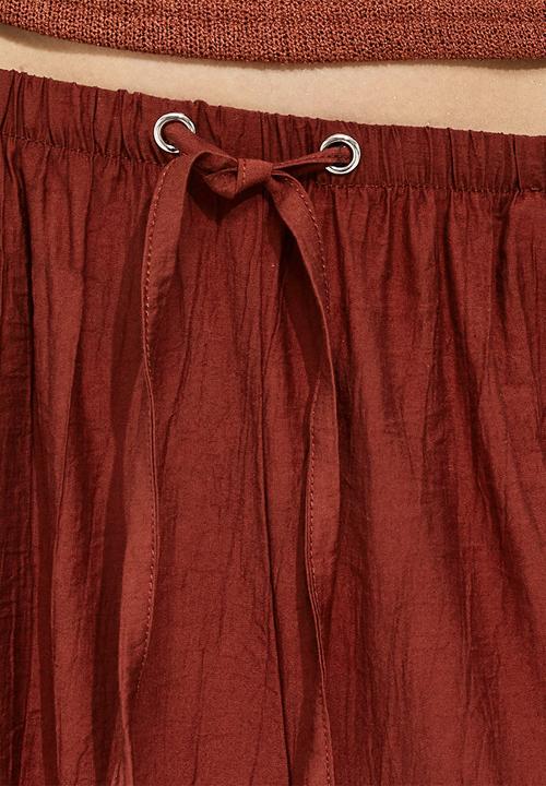 New Look - Kendall crinkle balloon trouser - rust