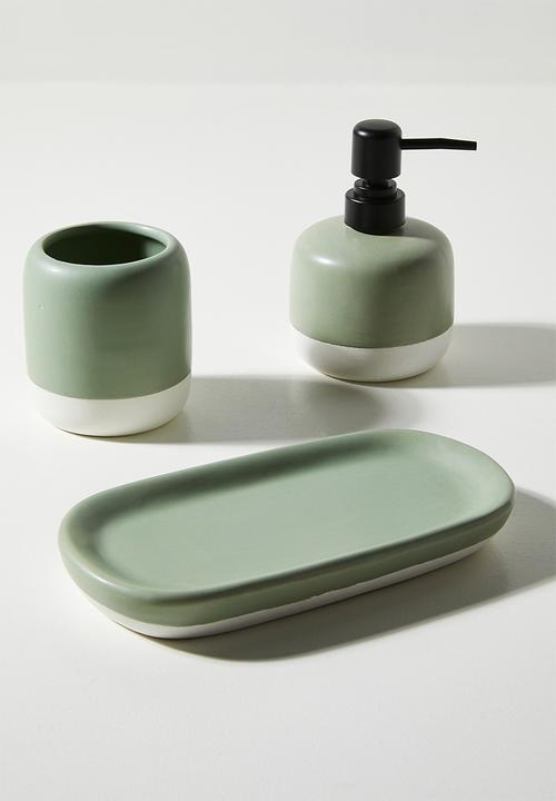 Bathroom Solutions - Urban 3pc bathroom acc set - Matcha