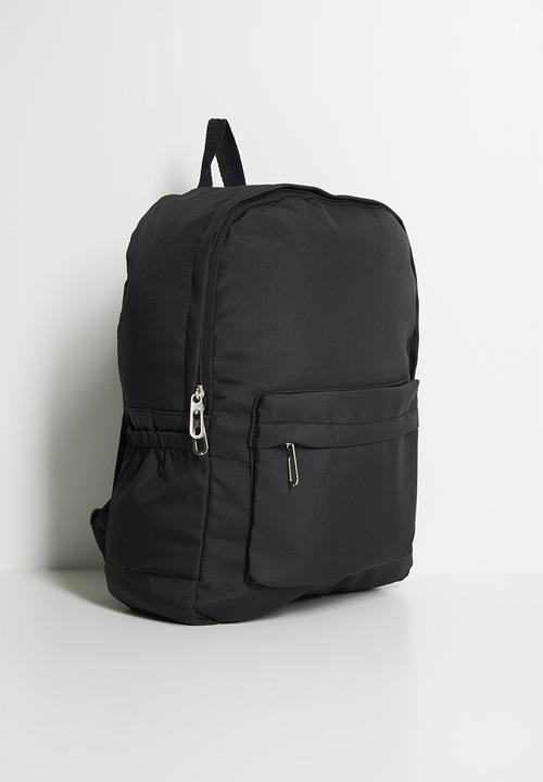 Pop Candy - Front patch pocket backpack - black