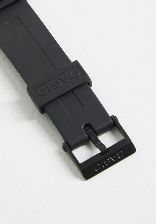Casio - Analog Rnd Blk Dial Wht Num - Black