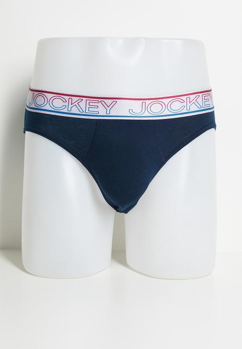 Jockey - 3 Pack Plain Brief - Blue Multi