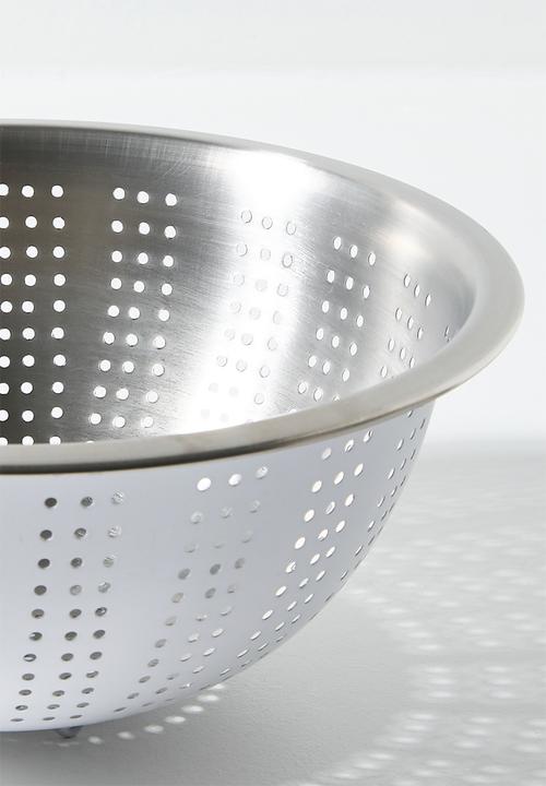 Excellent Houseware - Vevo stainless steel colander - White