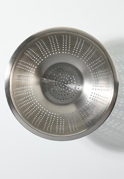 Excellent Houseware - Vevo stainless steel colander - White