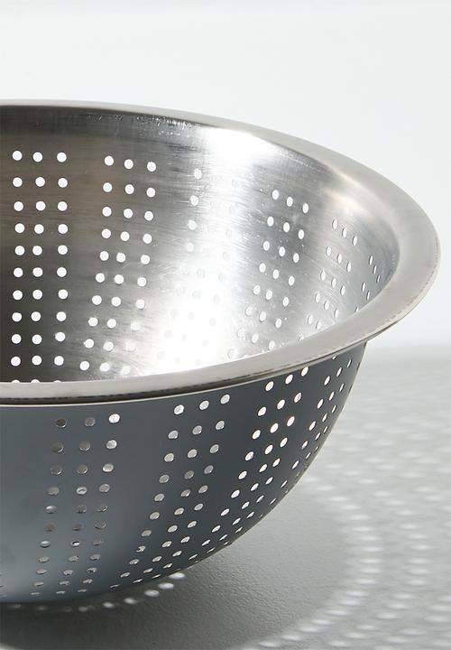Excellent Houseware - Vevo stainless steel colander - Grey