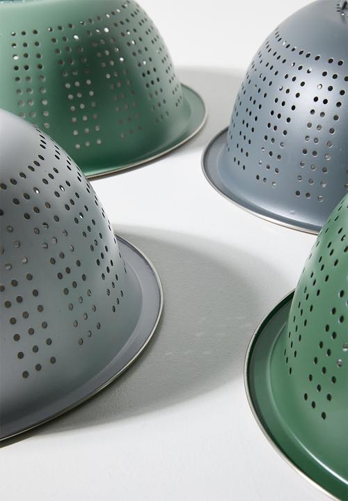 Excellent Houseware - Vevo stainless steel colander - Grey