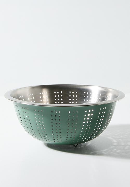 Vevo stainless steel colander - Green